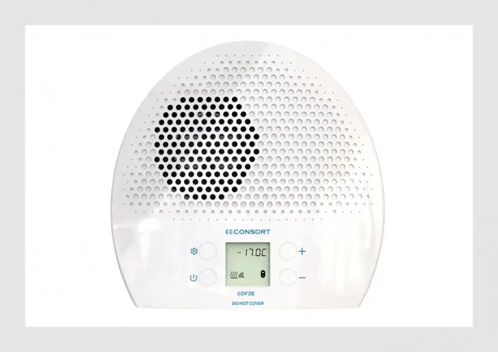 Consort Wall Mounted Downflow Heater Display Variable 7-Day Timer