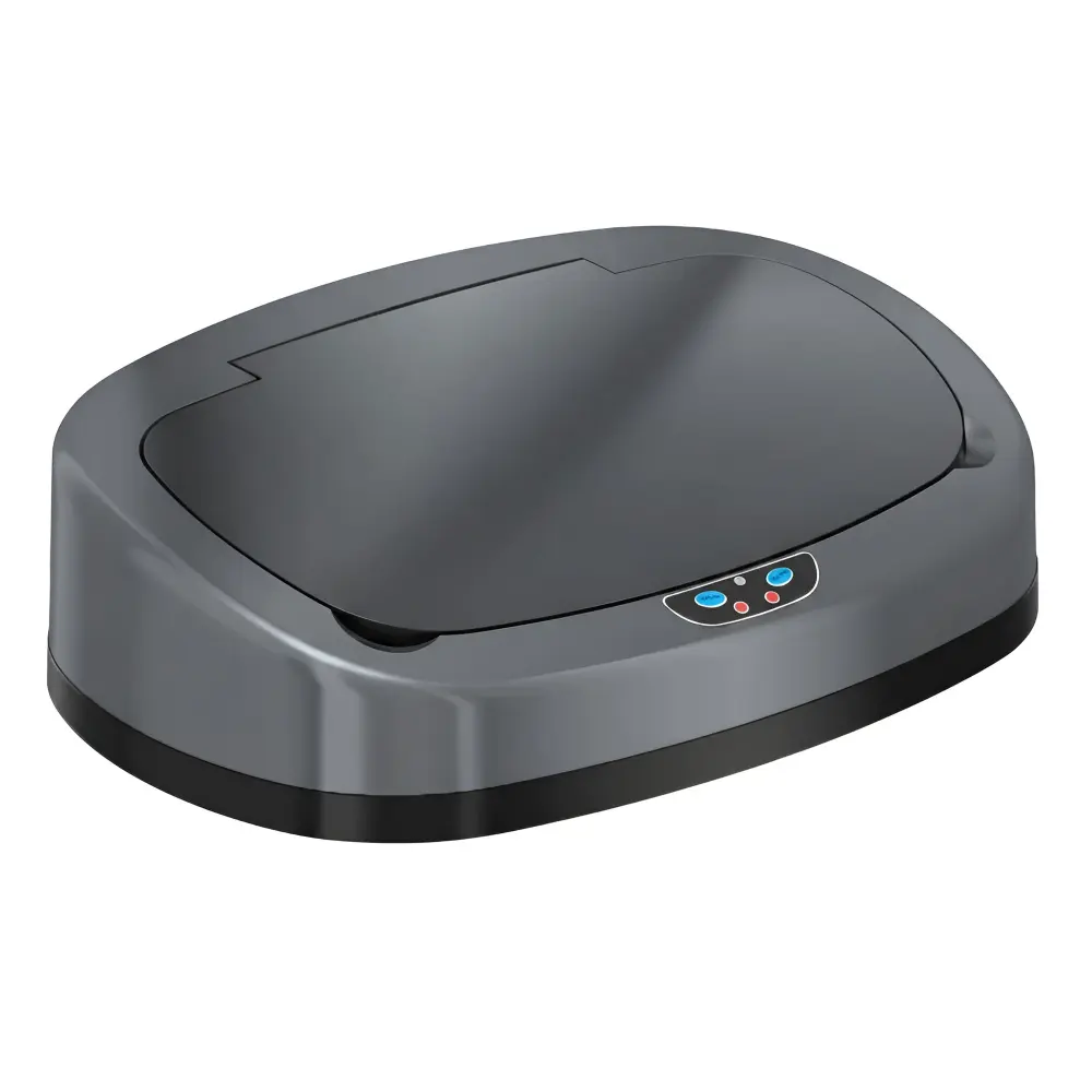 Lid Cover Gunmetal Graphite 13 Gallon Oval Sensor Can