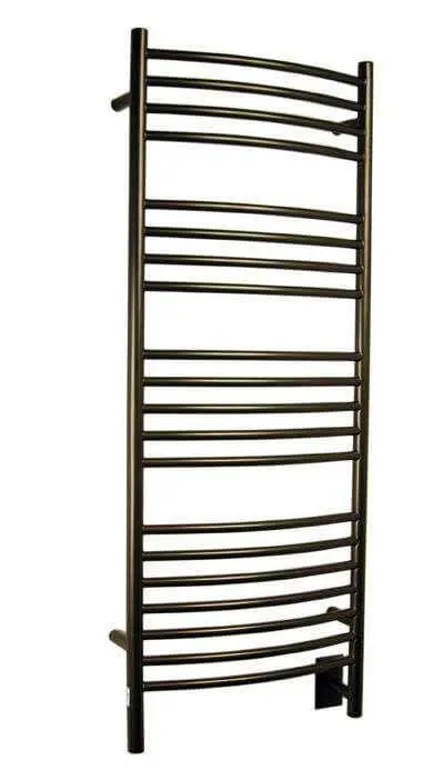 Premium Water-Resistant Amba Jeeves D Curved Hardwired Towel Warmer - 20.5"w x 53"h