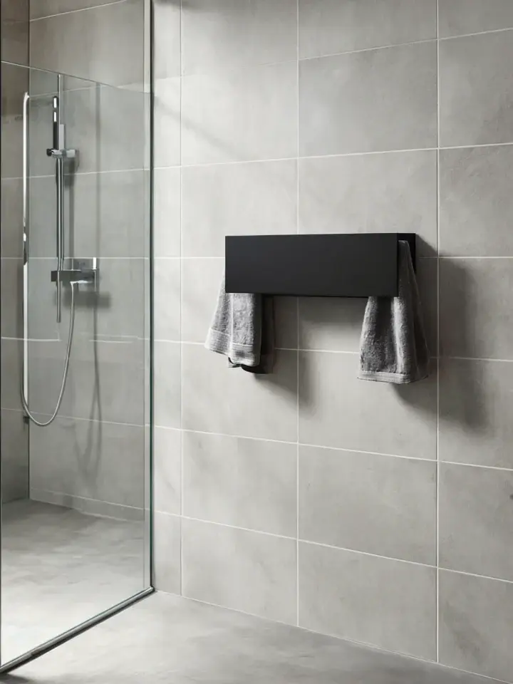 Premium Water-Resistant MG 12 Geometrici Mini Narrow Towel Warmer - 19.68"W x 6.69"H