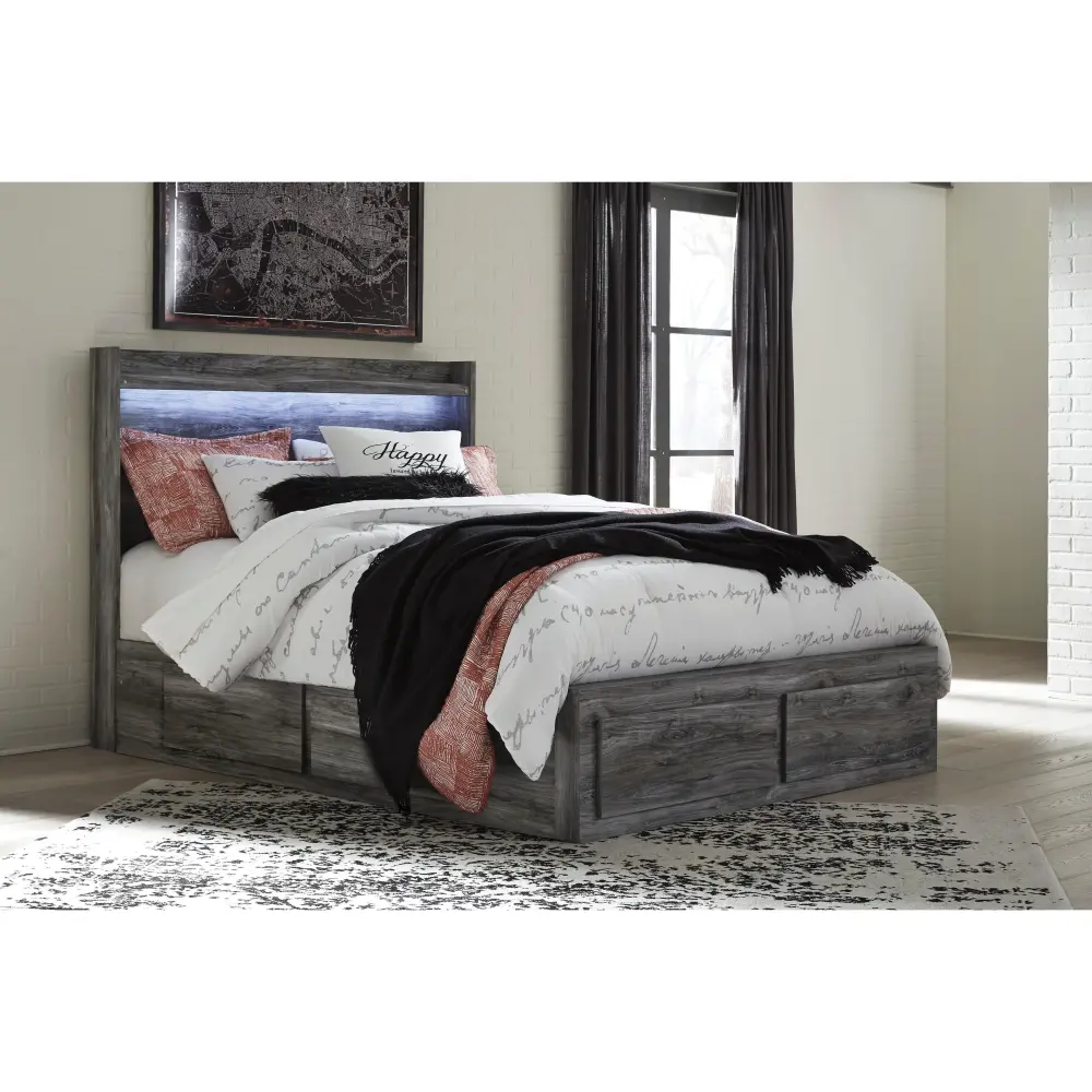 Diamond Modern Furniture Exclusive Design Baystorm Queen Panel Bed Storage B221-57/B221-54S/B221-60/B221-60/B100-13