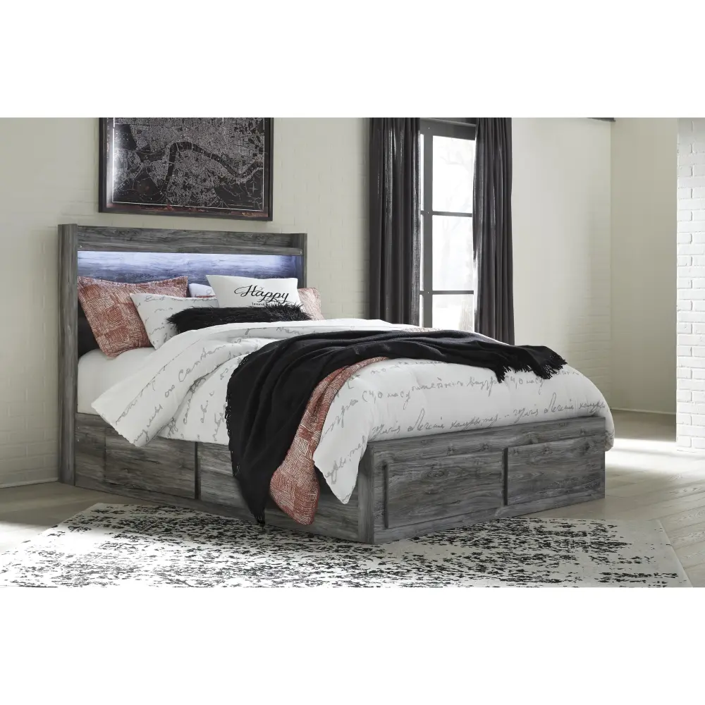 Diamond Modern Furniture Premium Design Baystorm Queen Panel Bed Storage B221-57/B221-54S/B221-60/B221-95/B100-13