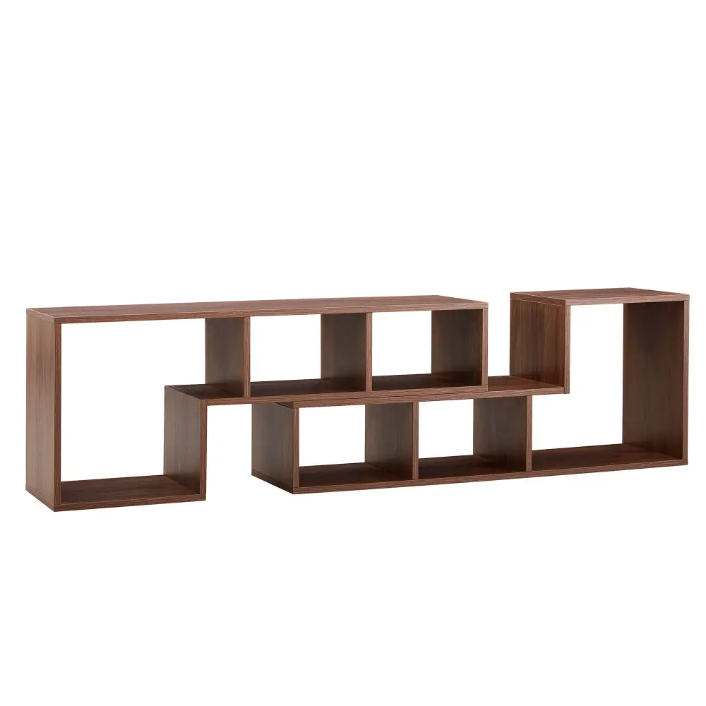 Minimalist Cube TV Stand Customizable Open Storage Shelves