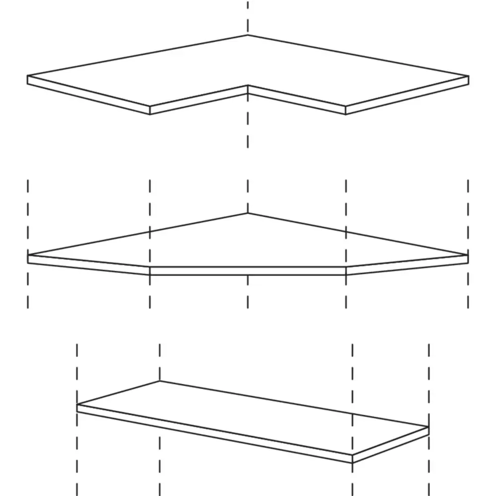 nobilia shelf corner wall cabinets EB-WE60 55.9 cm
