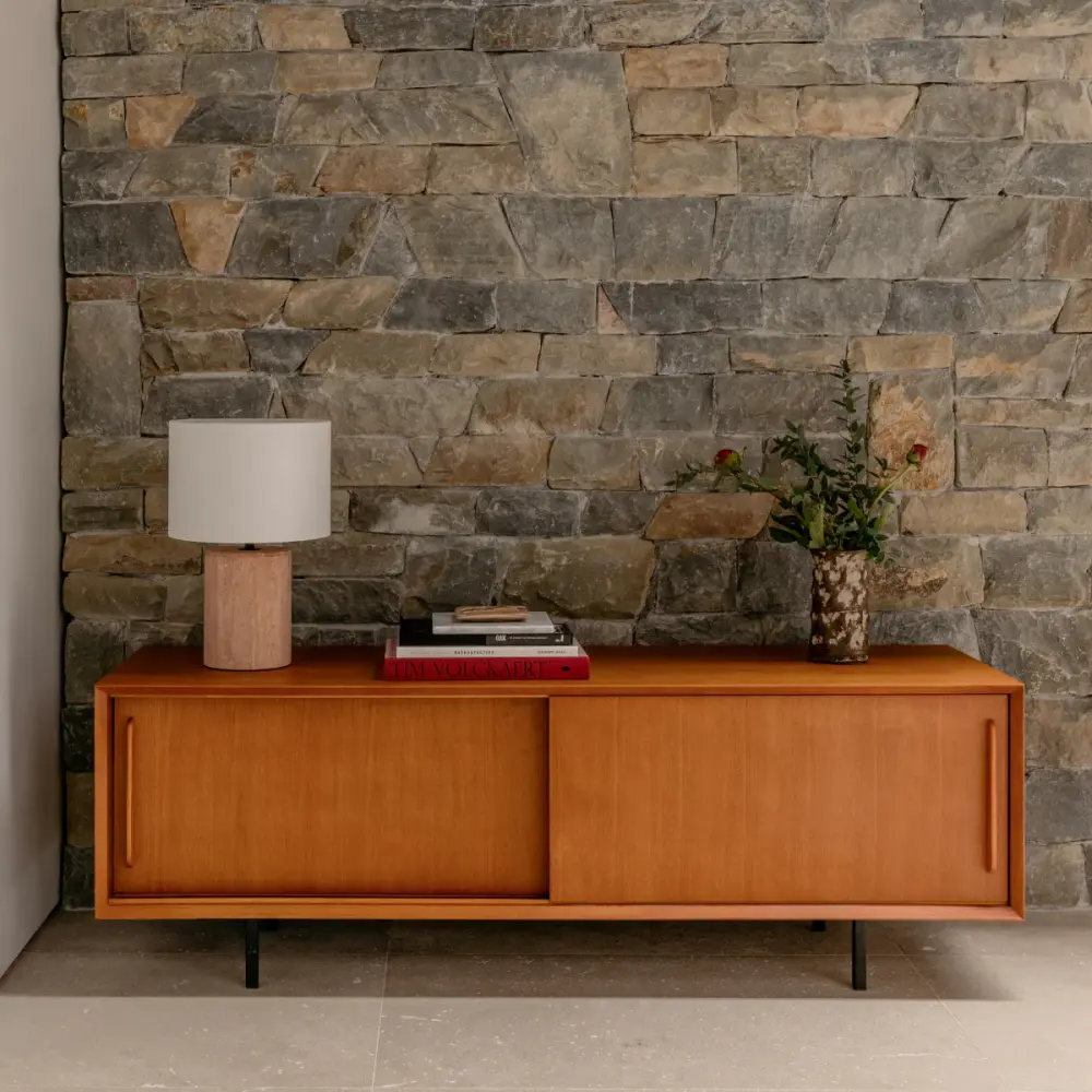 Retro TV cabinet - Teak - Oskar - 150cm