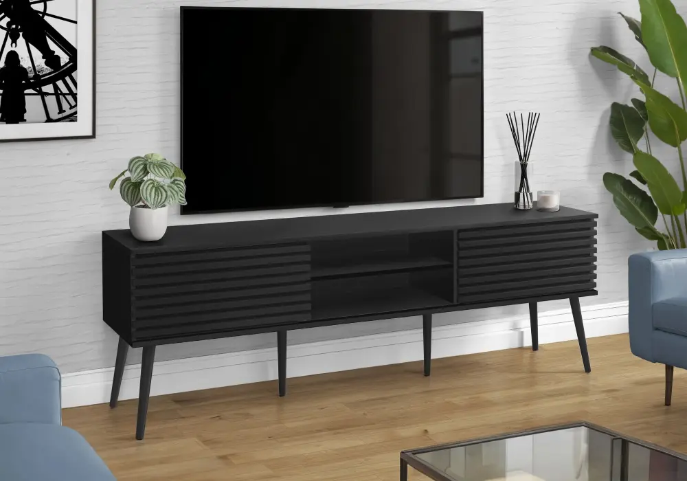 TV Stand, Media Entertainment Center, Storage Cabinet, Console, Storage Shelves, Bedroom, Living Room, Contemporary, Moder...