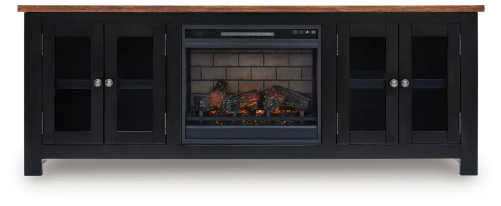 Wildenauer - 76" TV Stand Electric Fireplace