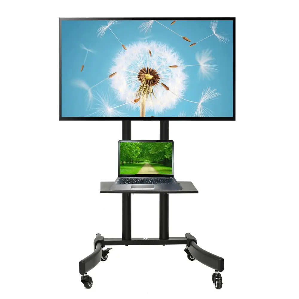 Maclean MC-739 Professional Mobile TV Trolley Bracket Max. 40 kg 32 "- 65" inches Ebony