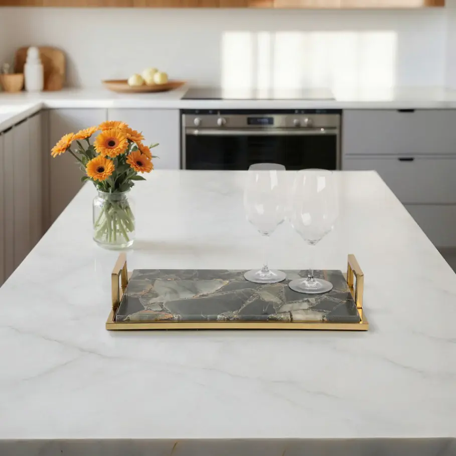 Timor Green Agate Tray