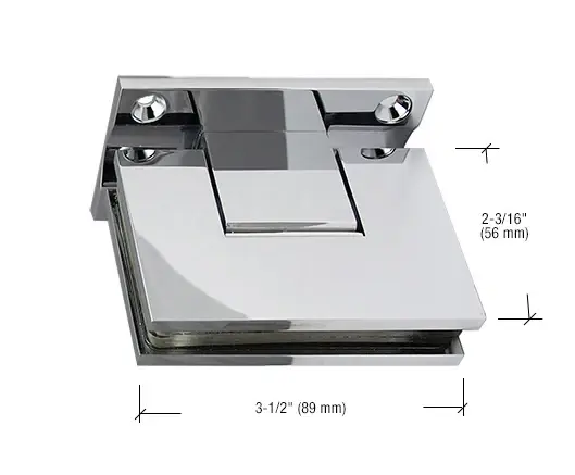 IGTC037BN Brush Nickel Wall To Glass Movable Clamp Transom