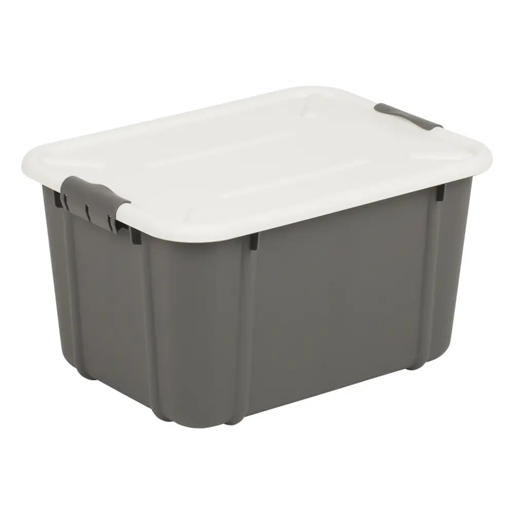 BranQ Velur 16L storage container lid ebony grey