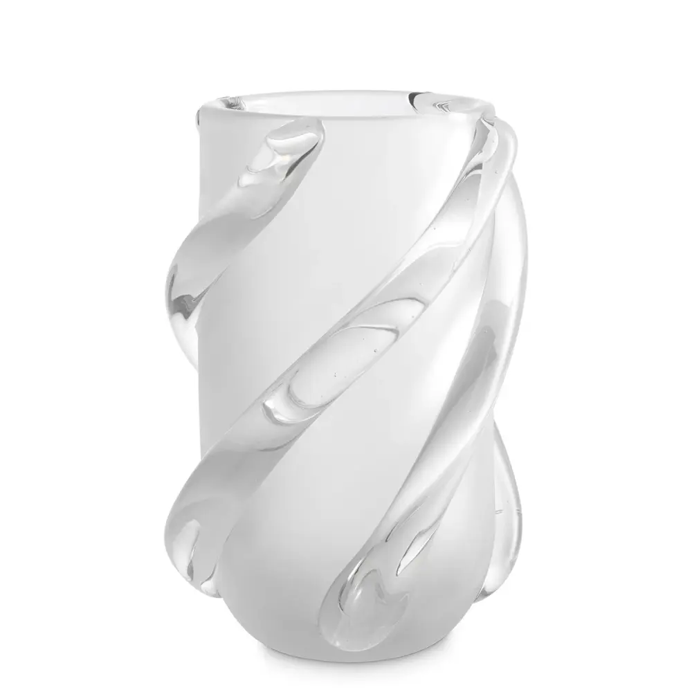 Celestino Medium Frosted Vase - Ivory