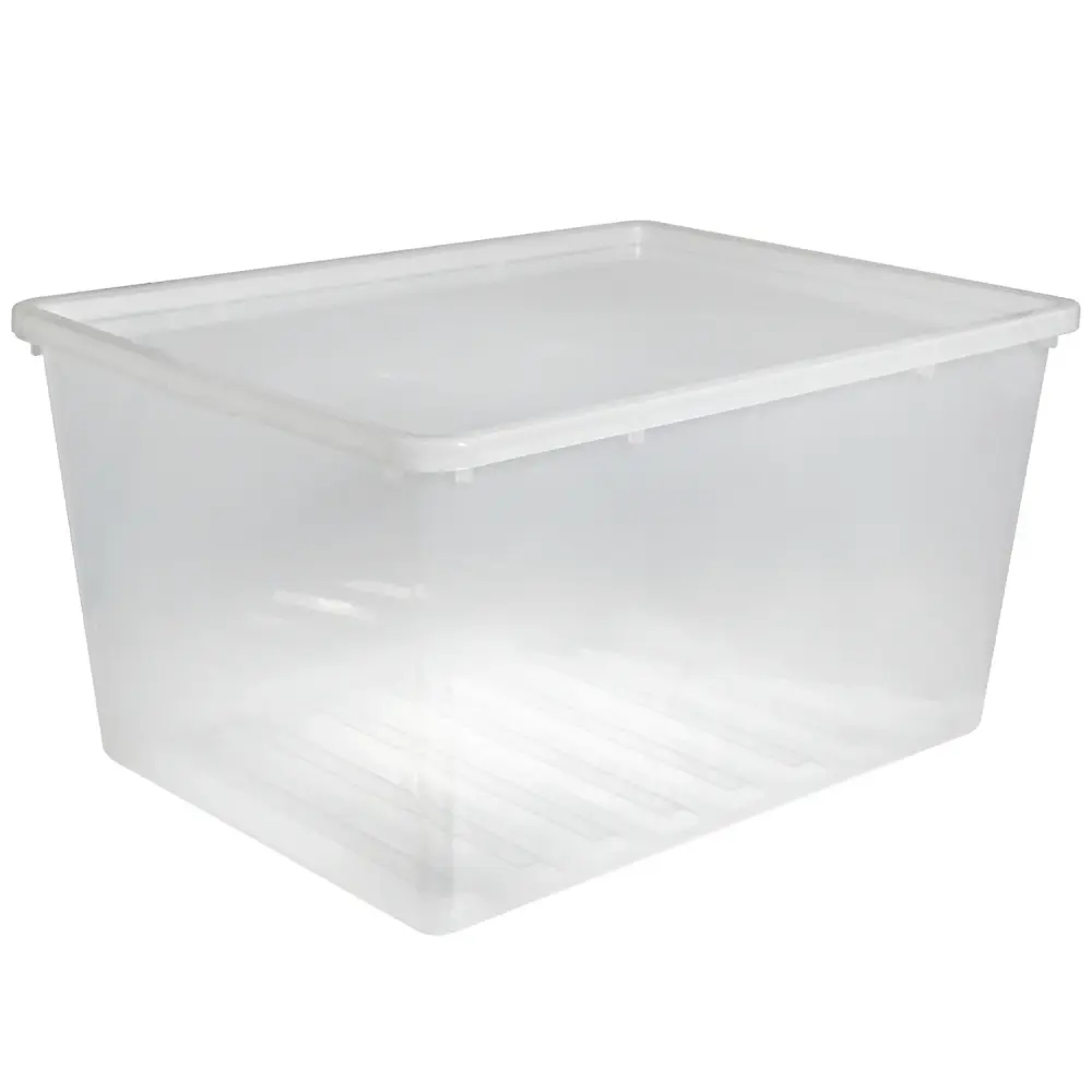 Plast Team 22880800 Basic Crystal Storage Container Lid 130L