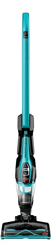 Bissell Adapt 2286 2--1 Vacuum, 14.4 V Battery, Lithium-Ion Battery, Black/Titanium/Teal