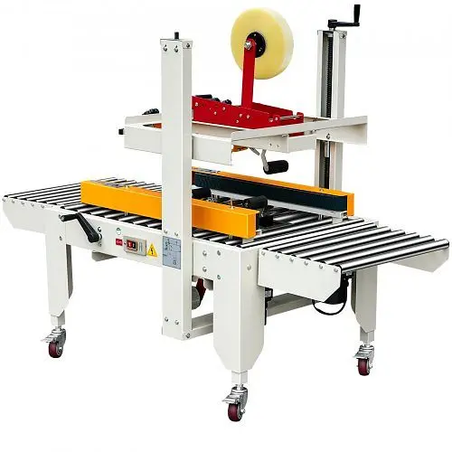 VEVOR ANSI-Rated Box Sealing Machine, 180W Crate Sealer, Carton Sealer 0-18 m/min Communicateing Speed, Automatic Box Seal...