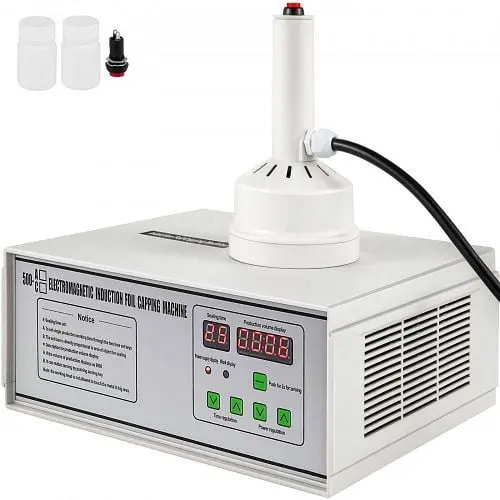 VEVOR Compact Induction Sealing Machine 20-100mm Electromagnet 5-20 Pieces/min Auto-count On, DGYF-500ADCGYFKJ1V1