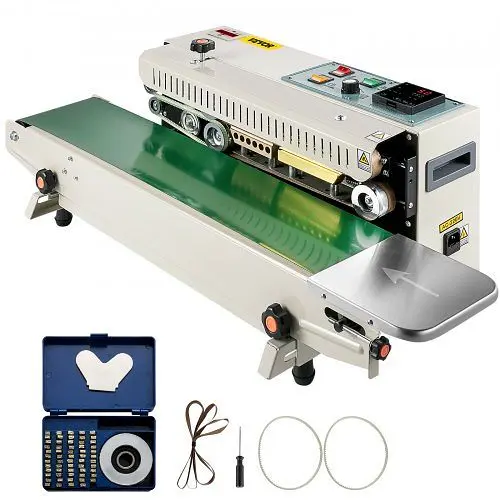 VEVOR Superior Continuous Bag Band Sealing Machine FR900K Band Sealer Machine, JTFKJFR900K110V01V1