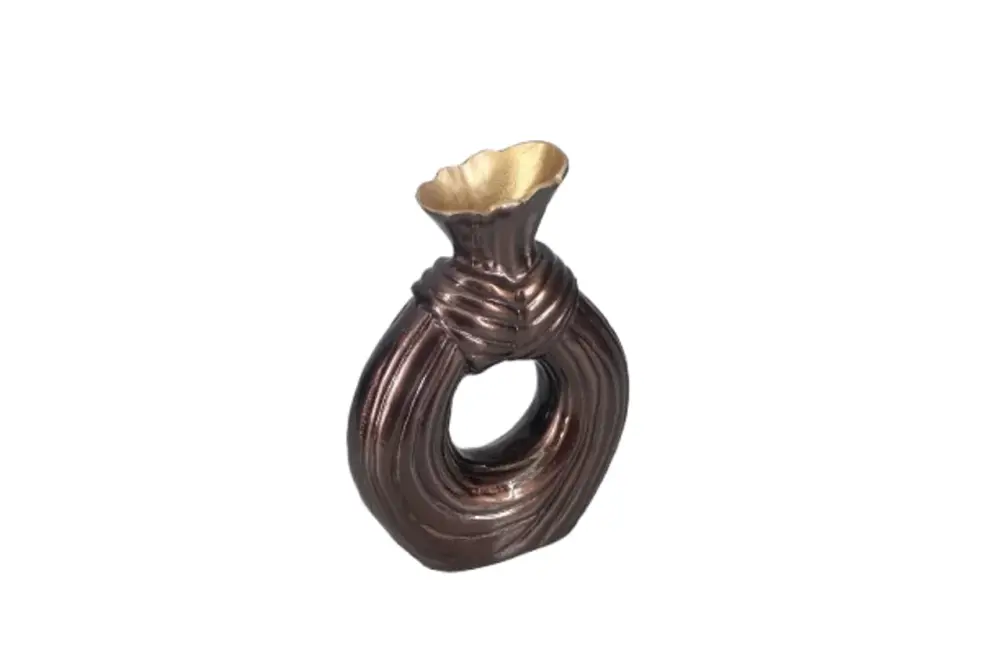 Suen Large Vase - Dark Taupe