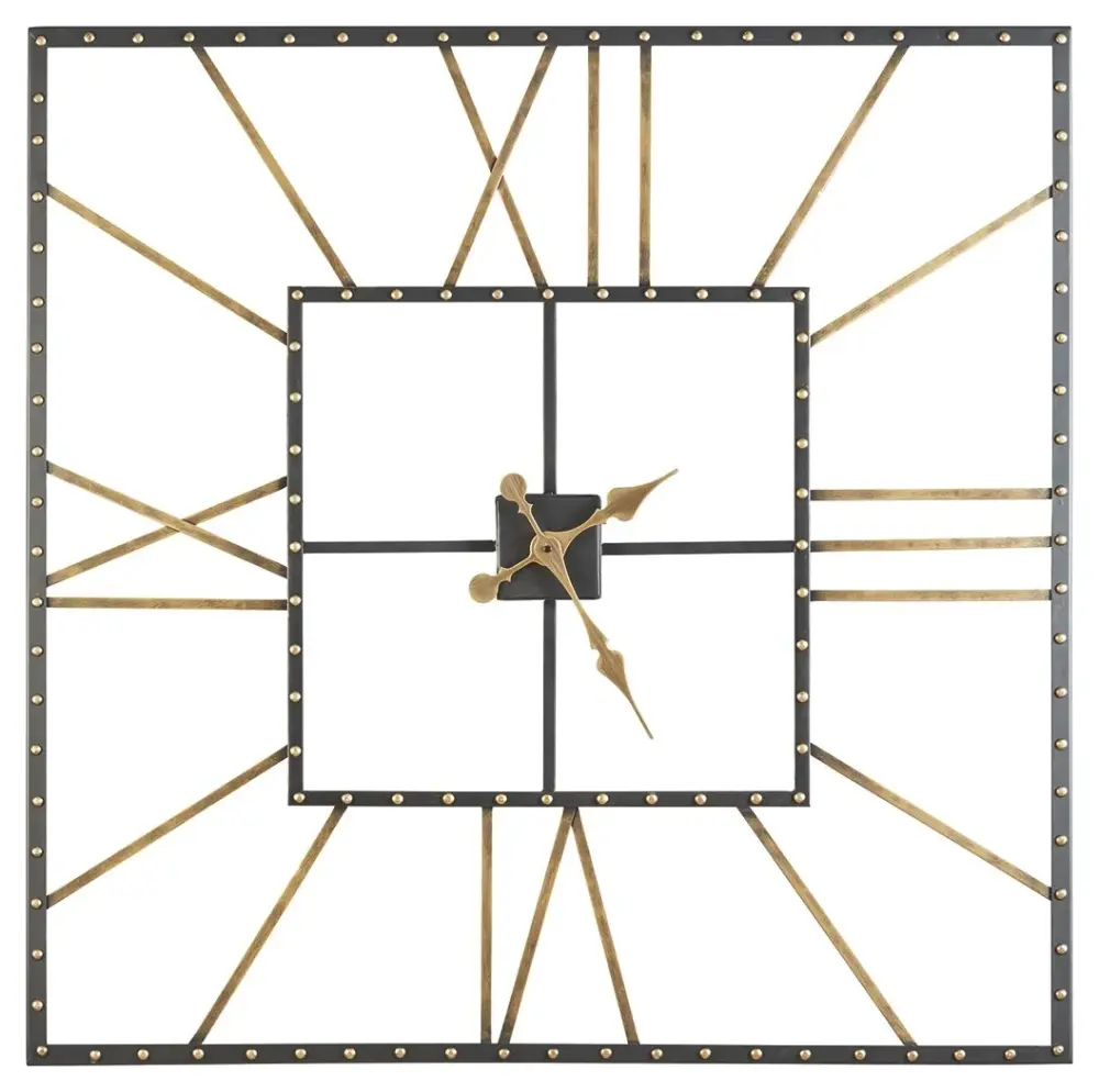 Silent Sweep Thames - Wall Clock - Black / Gilded Finish