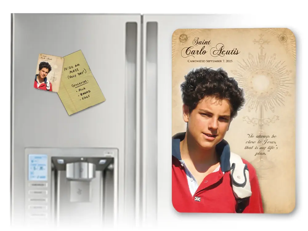 St. Carlo Acutis Magnet - Canonization Date