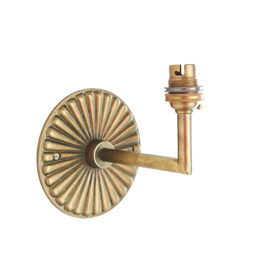 Dahlia Angle Wall Portable - Antique Brass