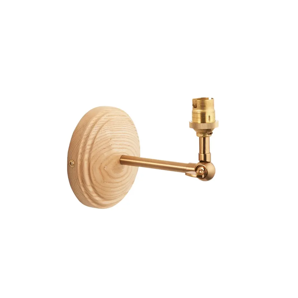 Wood Wing 1 Wall Light - Matte Aged Brass