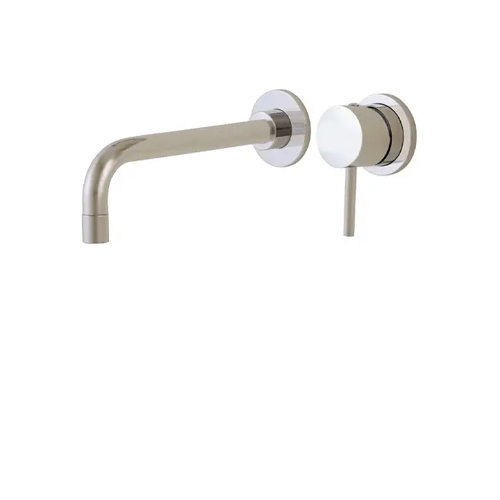 Bracket-mounted sink faucet
