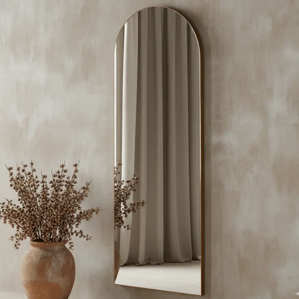 Cora Arched Mirror 120x45cm - Amber