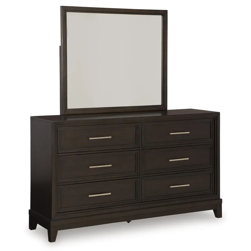 Diamond Current Furniture Exclusive Design Neymorton Dresser Mirror B618-31/B618-36