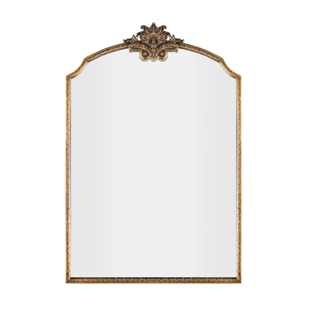 Magnifying Makeup Opulence Vintage Style Metallic Flat Decorative Wall Mirror #31003