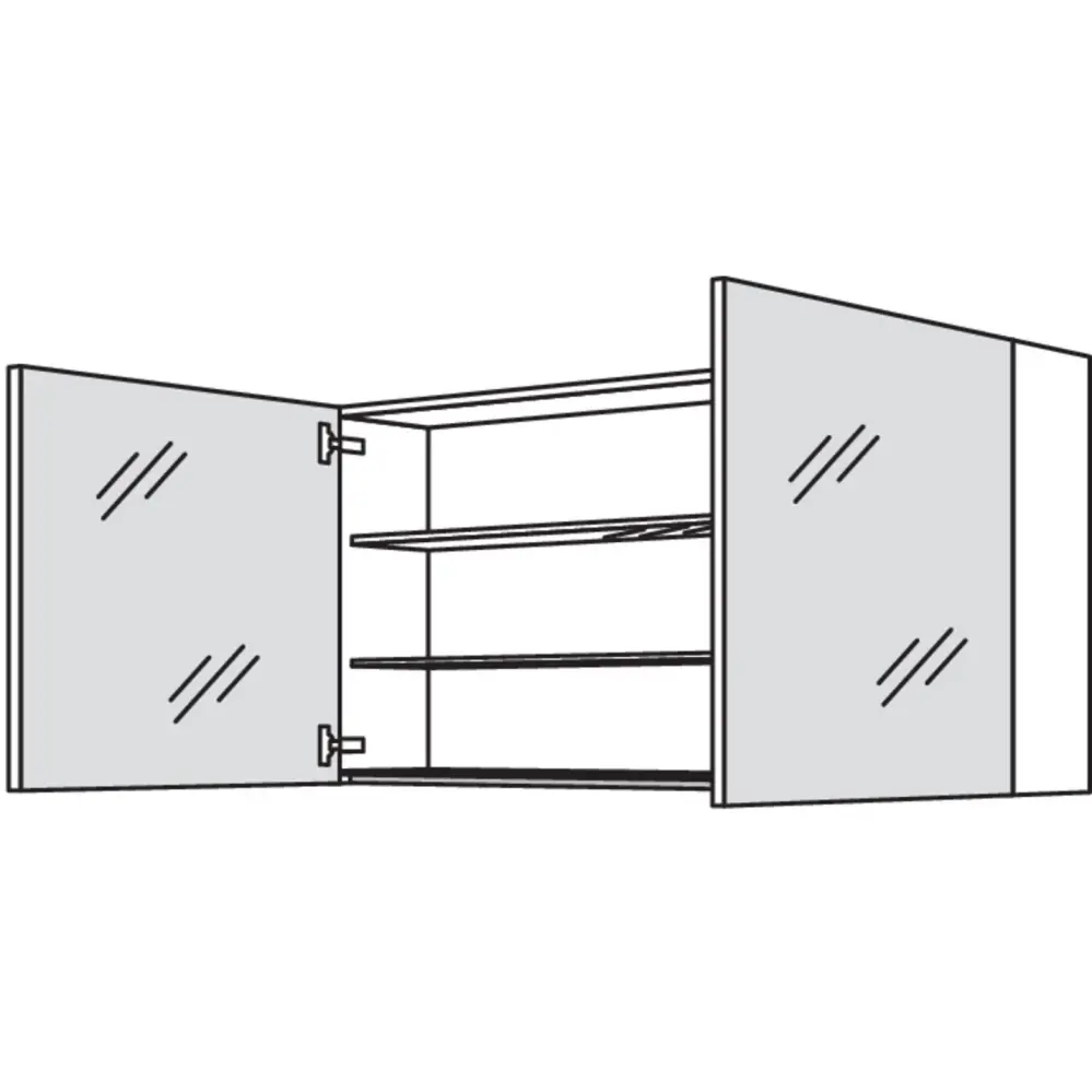 nobilia mirror cabinet WBSP120-1 120 cm