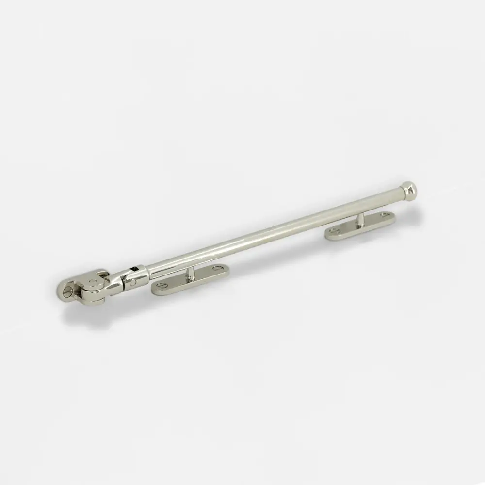 Southbank Casement Window Stay 275mm – Smooth Nickel