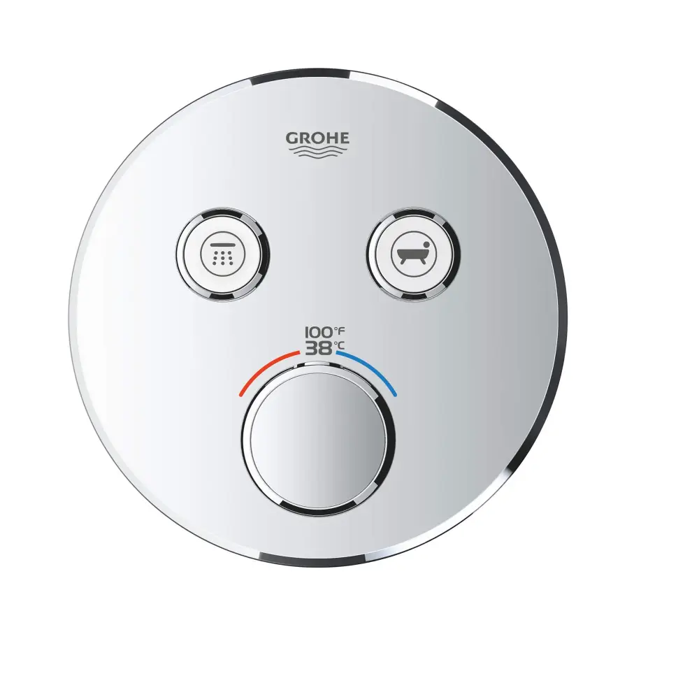 GrohTherm TM SmartControl Dual-Function Thermostatic Valve Trim Control Module