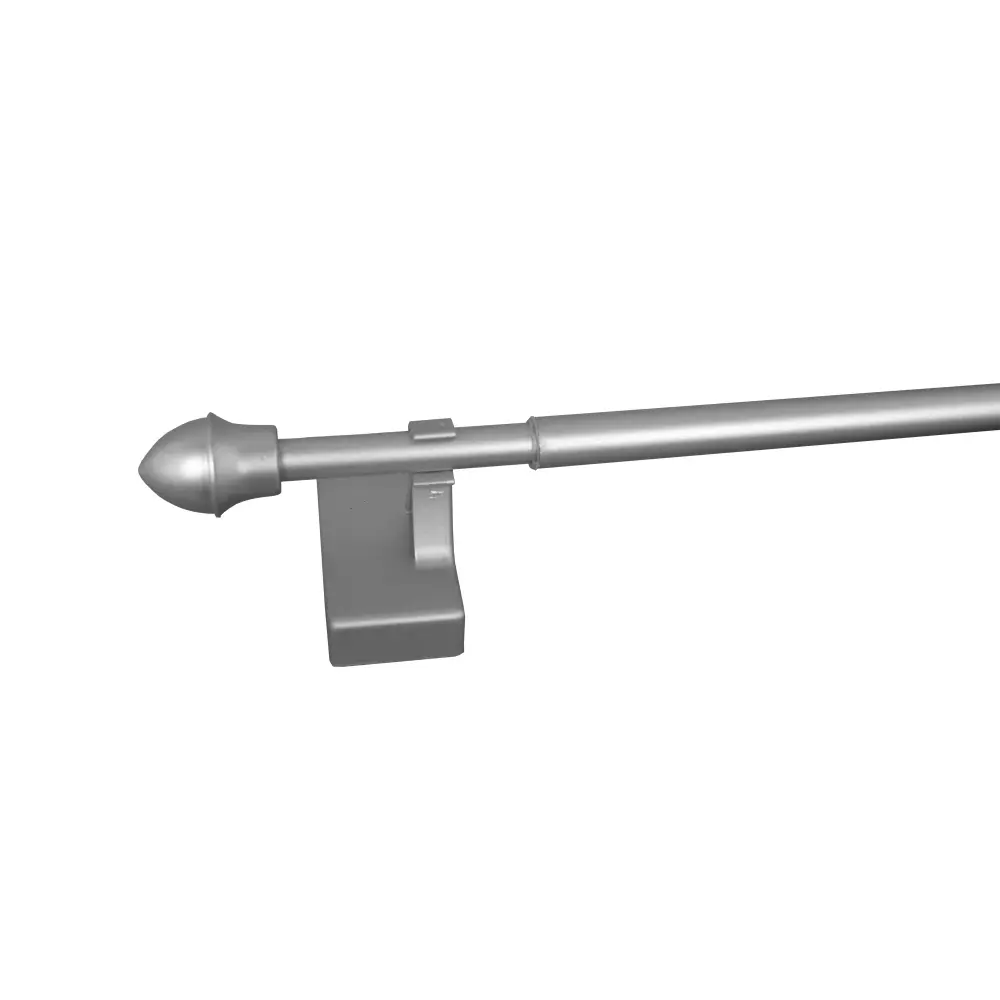 Silver Magnetic Door Rod Curtain, Modifiable from 18'' to 28''