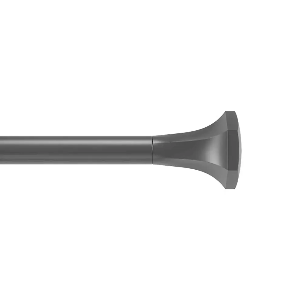 Sita Curtain Rod, Low-sheen Black (36" to 72")
