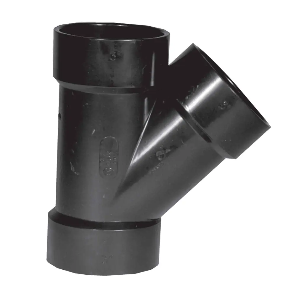ABS-DWV 45˚ Wye «Hub», 1-1/2"