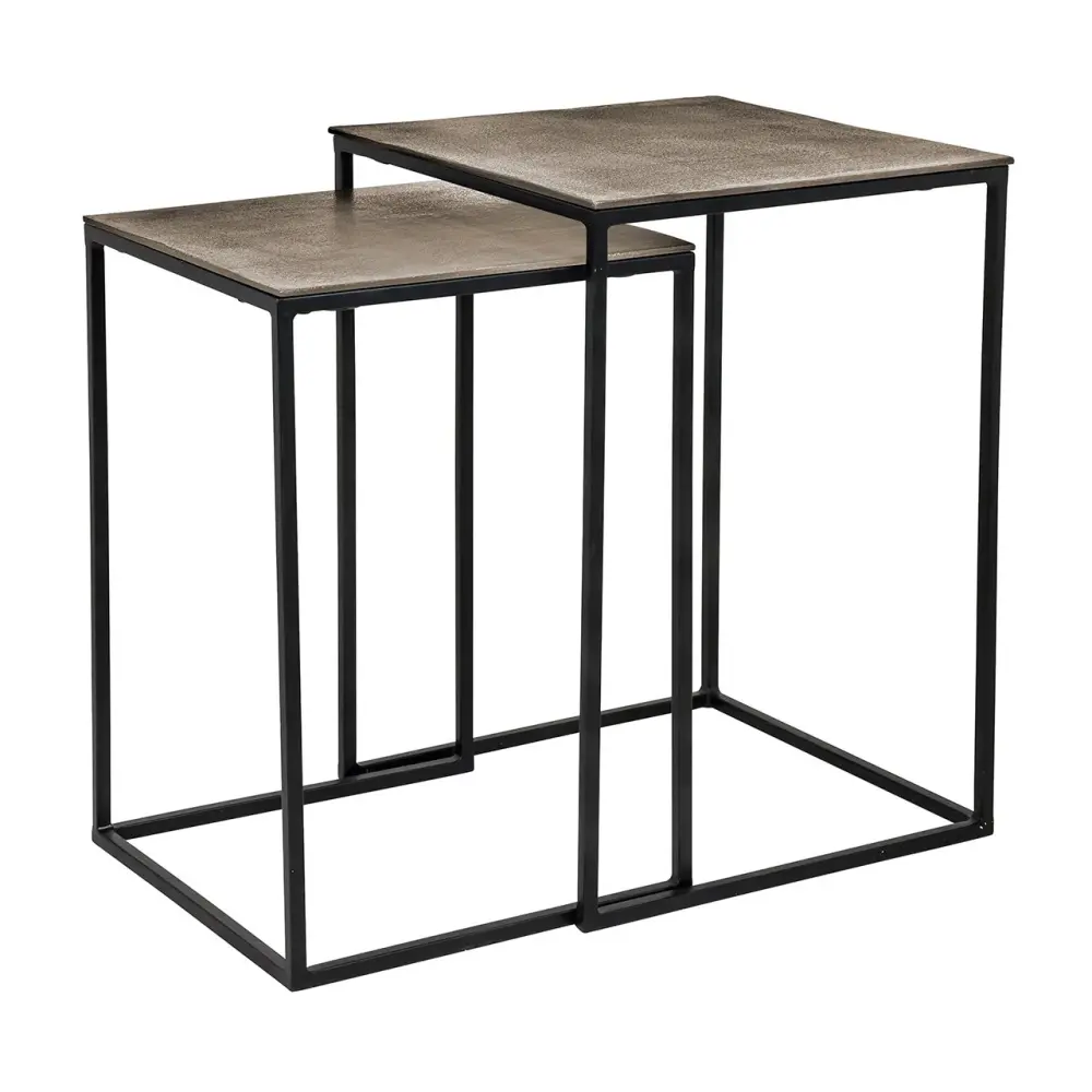 Aerating Finn Nest Tables - Champagne Amber & Black