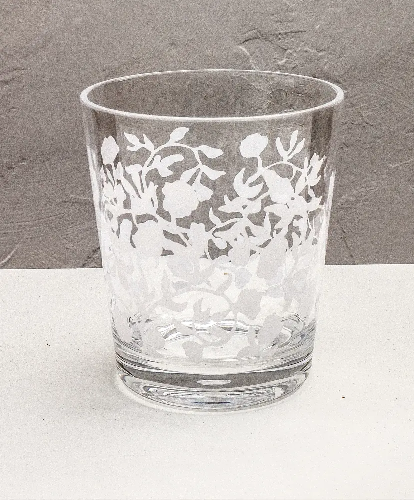 Aerating Vines Etched DOF Glass 16oz