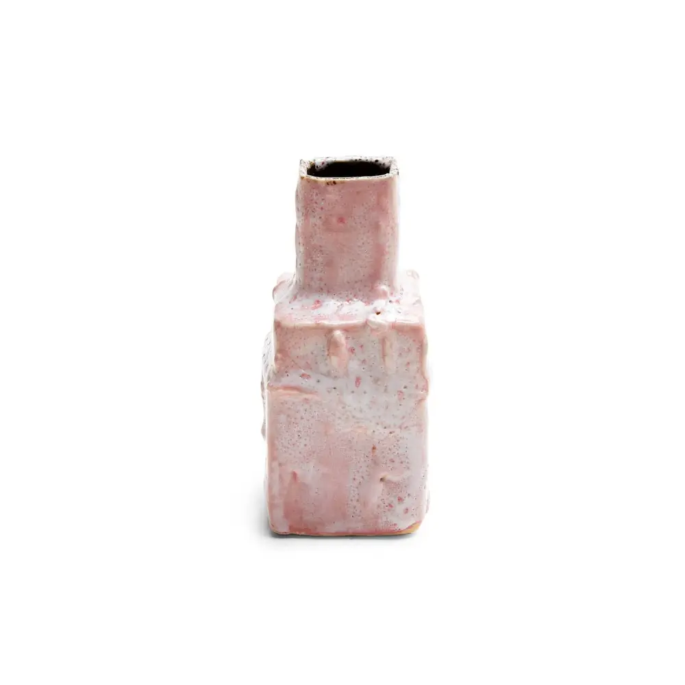 Ash Cloud Rectangle Vase, Blush Foil Cutter