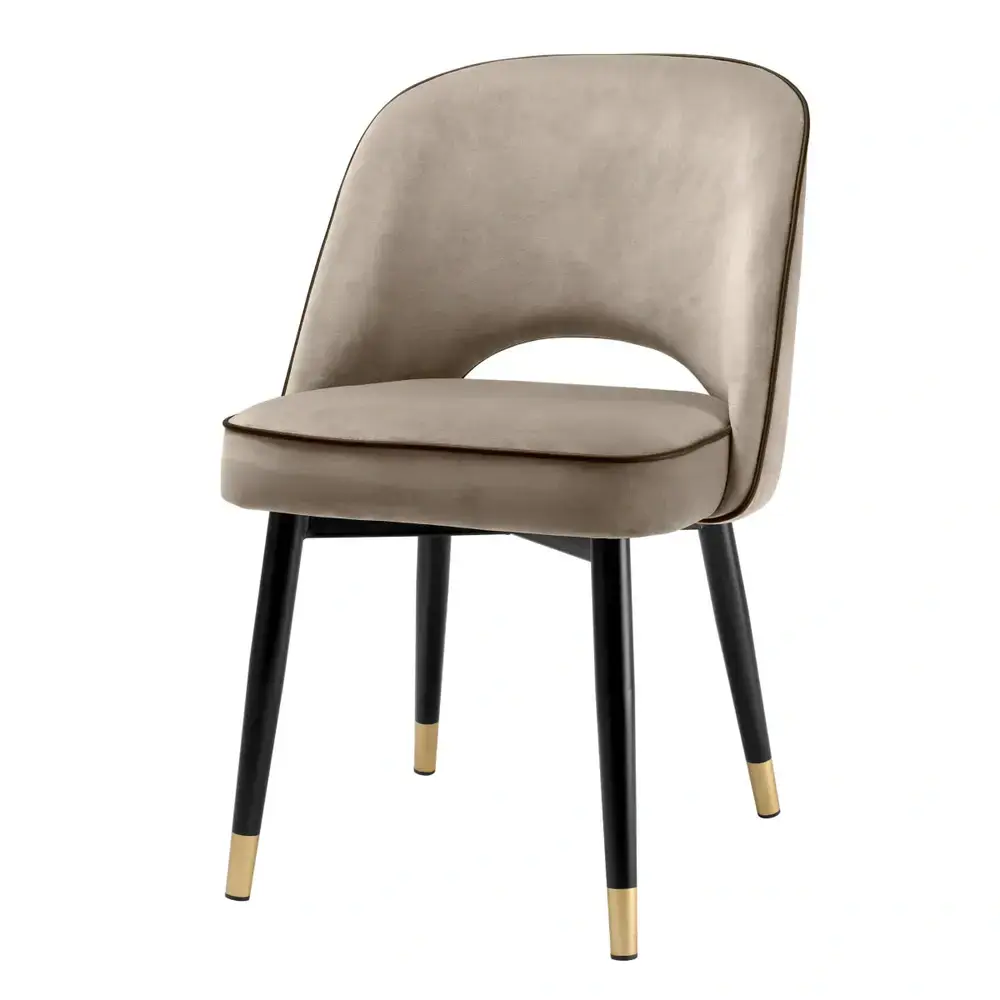 Cliff Place 2 Dining Chairs - Savona Greige Velvet