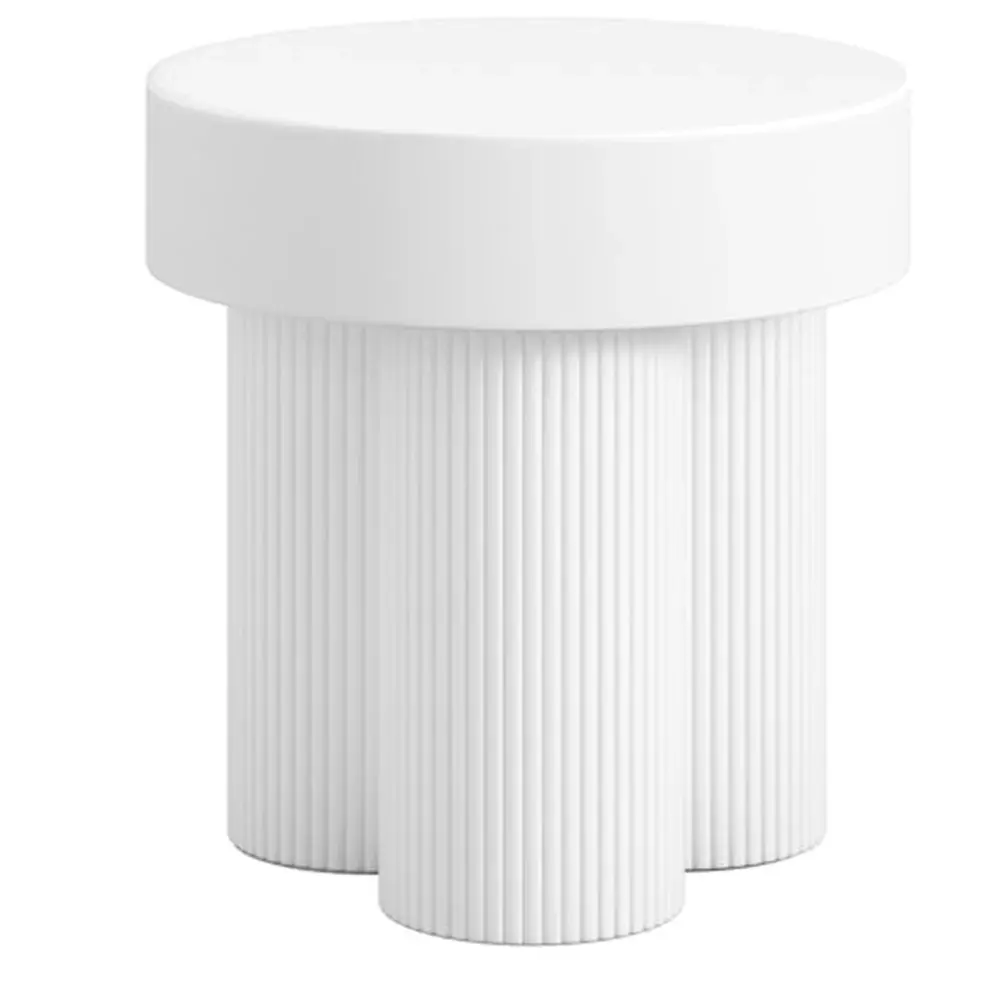 Cosmo Round Side Table - Pearl