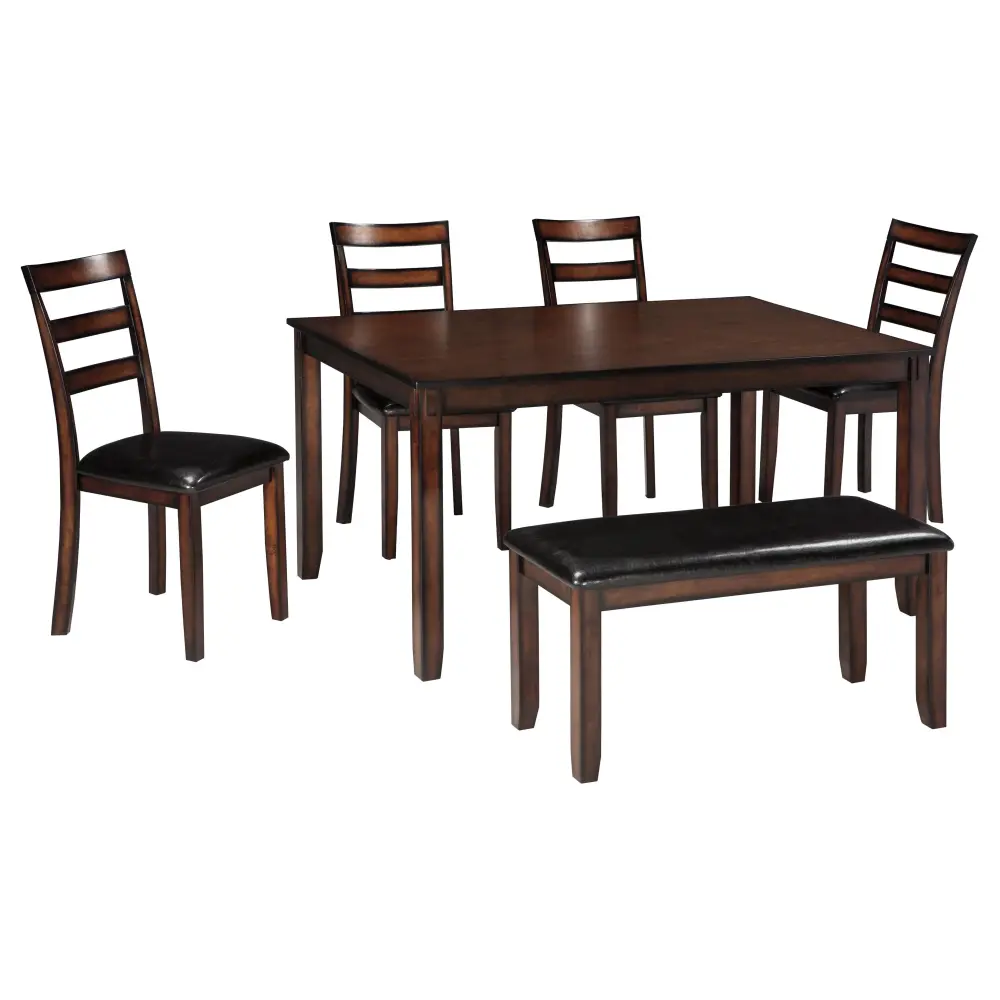 Diamond Modern Furniture Exclusive Design Coviar 6 pc Dinette D385-325