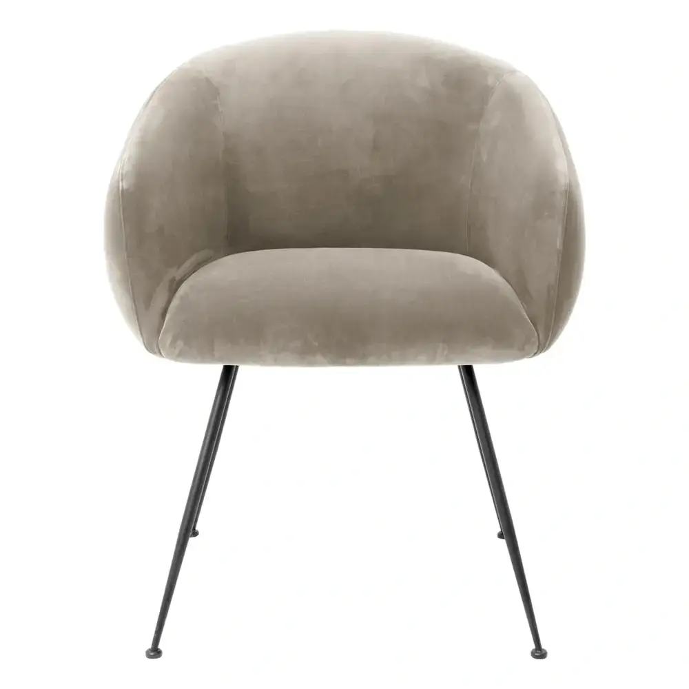 Elbury Dining Chair - Savona Greige Soft pile