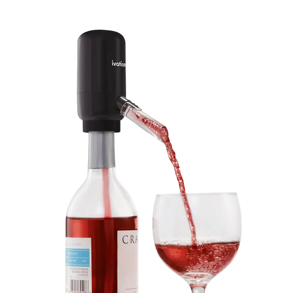 Ivation Wine Aerator & Wine Dispenser Pliable Tube, Battery-Operated Wine Aerator Pourer Spout