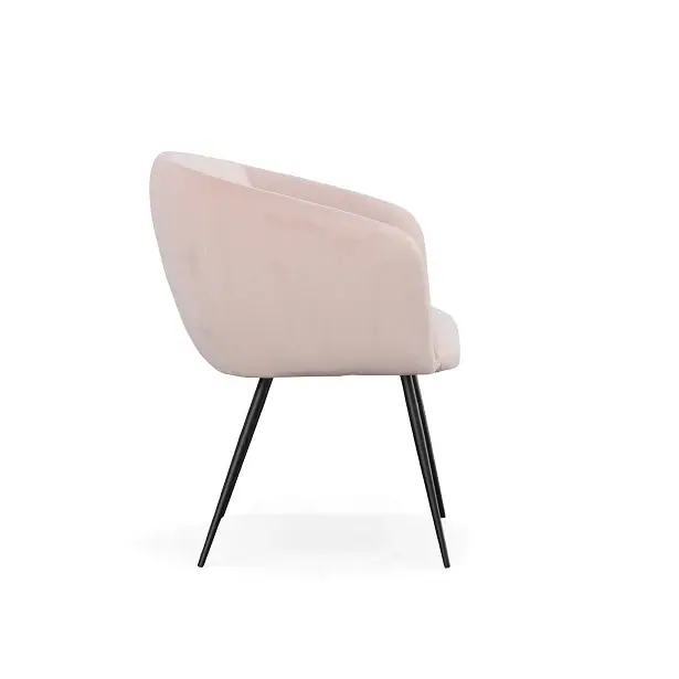 Modrest Luzerne - Present-day Pink Velvet Dining Chair