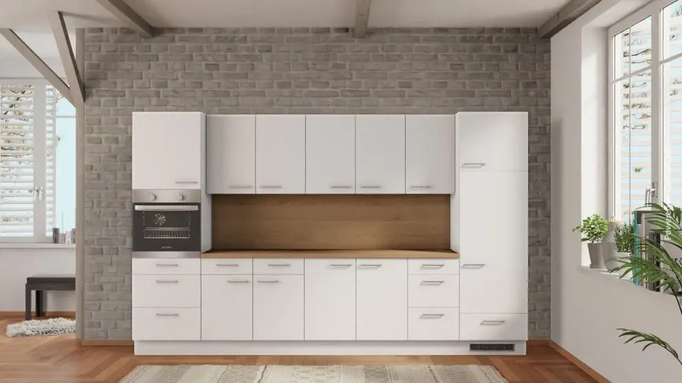 nobilia kitchen Jena 345 cm white matte oak Sierra get cheap -_