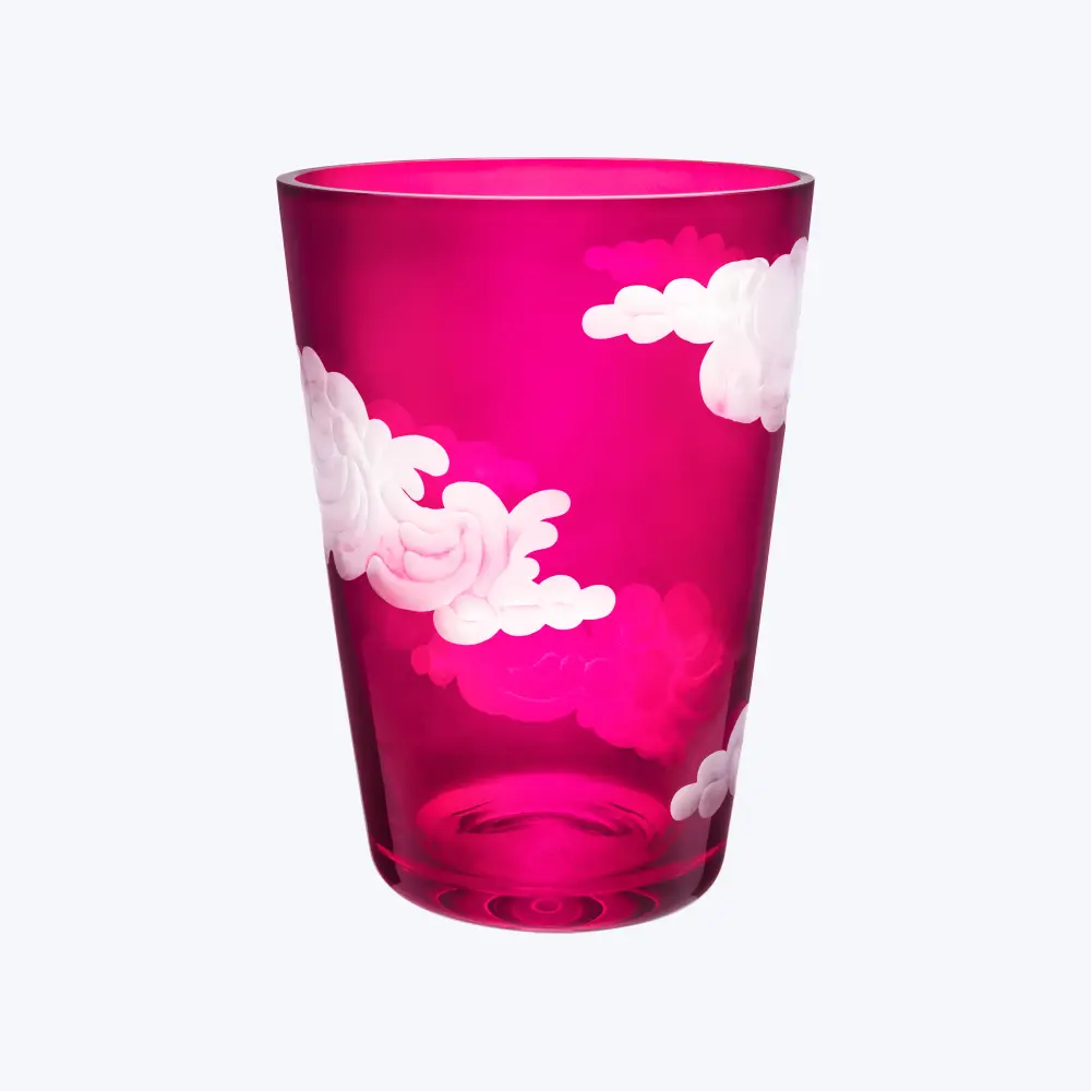 Pink Clouds Large Bucket Vase