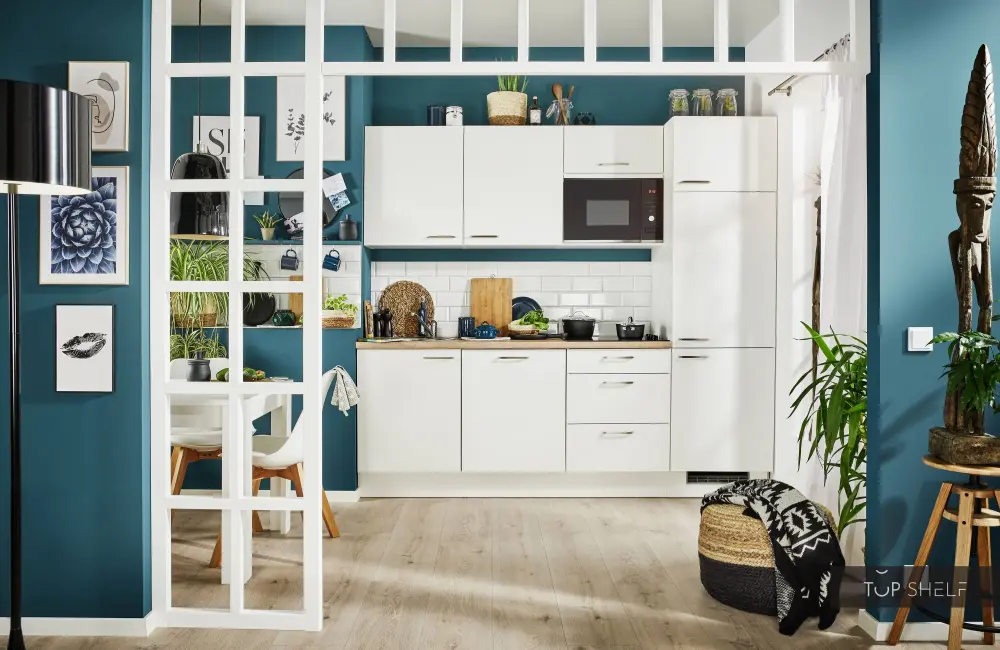 Pino kitchen 240 cm white instantly available ~