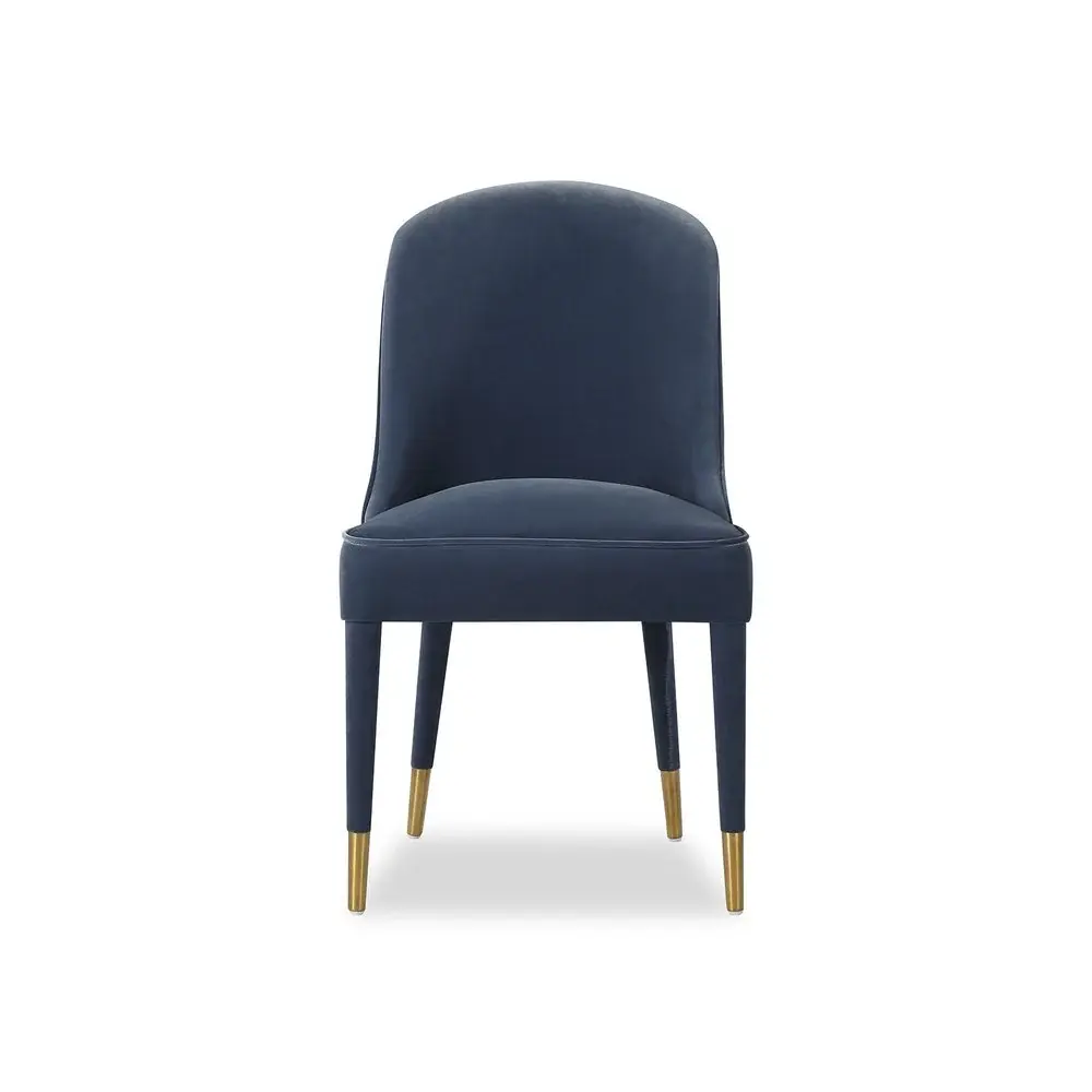 Viva Chair - Gainsborough Cobalt Plush fabric Red & White Wine