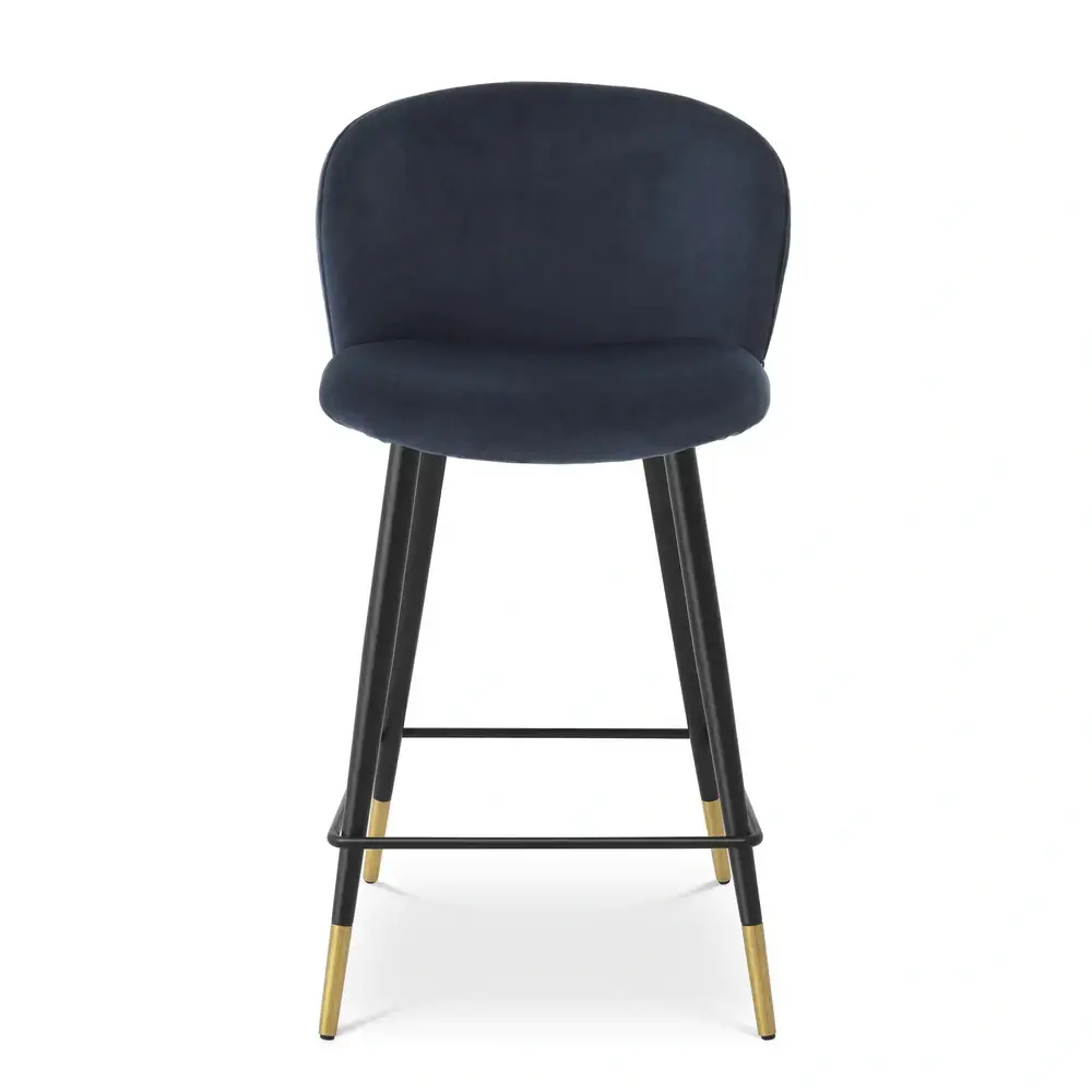 Volante Counter Stool - Savona Midnight Sapphire Velvet